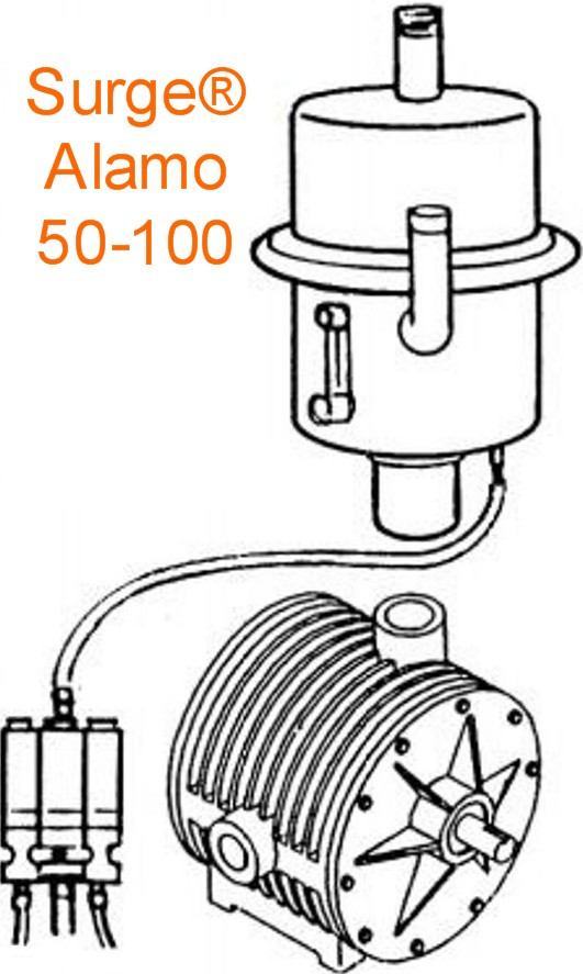 Repair Parts for SURGE® ALAMO 100+, 75+, 60, 50 Vacuum Pumps 7750-0214-864
