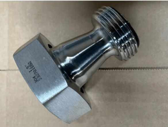 1.5″ RJT Female to 1″ RJT Male Stainless Steel SSF14
