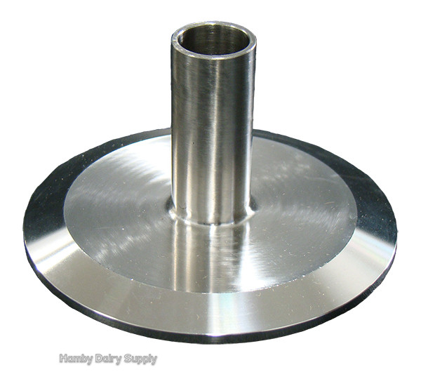 End Cap with Nipple 3 inch Triclamp x 5/8 Milk Hose 4999-1000-963
