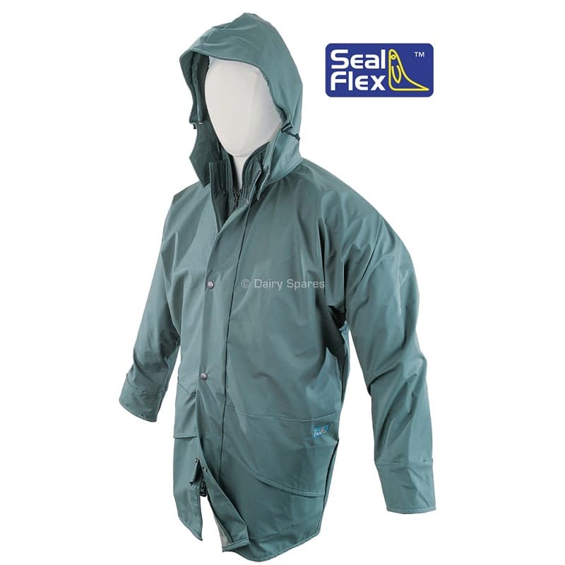 Seal flex waterproof parka jacket – green SE01