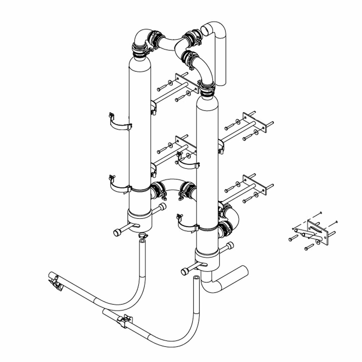 Milk Filter 100mm Twin 51TC D/O BT 8808-2493-050