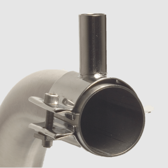 Stainless Steel Straight Milk Entry – 1 Bolt