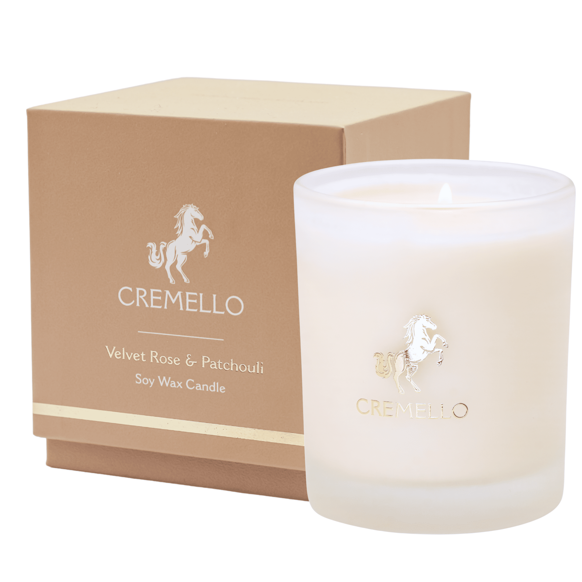 Cremello Velvet Rose & Patchouli Wax Candle – 220g