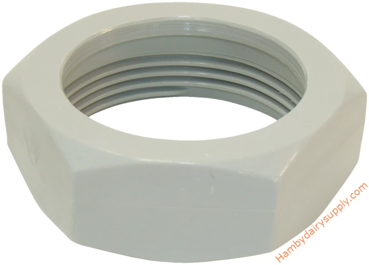 Hexnut for 2 inch Milk Tank Valve - Gray Nylon 7750-0080-072