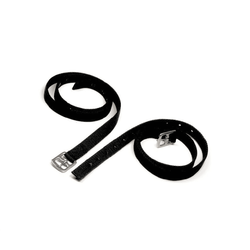 Equisential Black Nylon Stirrup Leathers