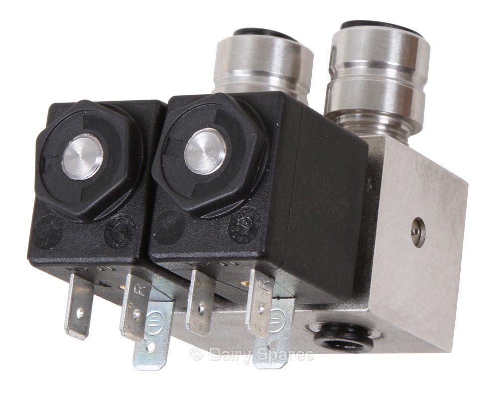 AirWash® Soloneid Valve Stainless Steel Double c/w Adaptors – AW272 AW272