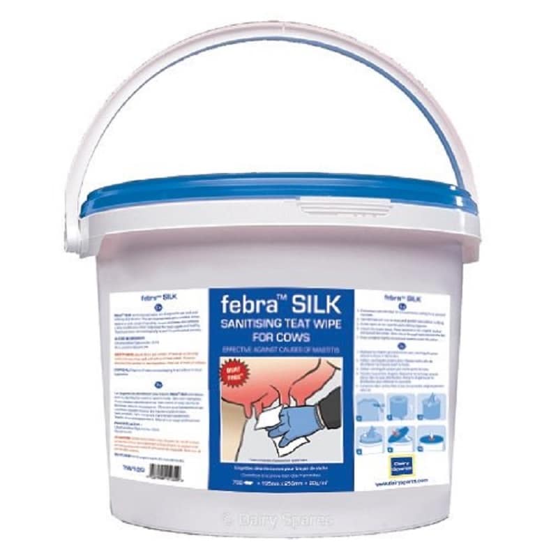 Febra silk teat wipe bucket – pack of 660 TWF10