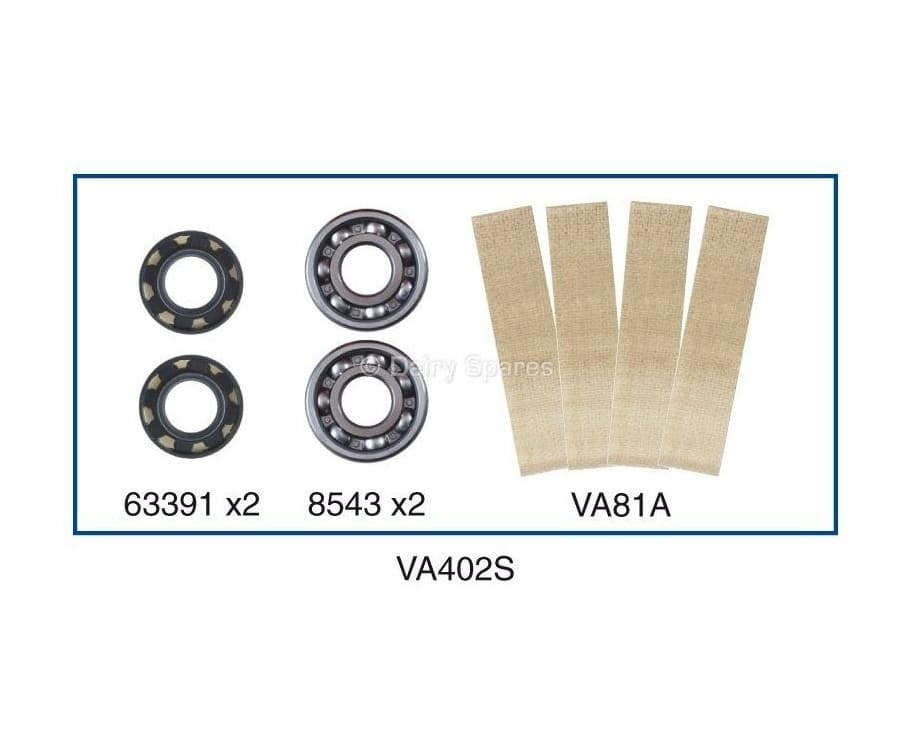 VA400 Vacuum Pump Service Kit (Vanes, Bearings and Oil Seals – does not fit genuine Q4) VA402S