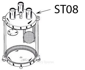 Stainless Steel Sanitory Trap Lid Bare – ST08 ST08