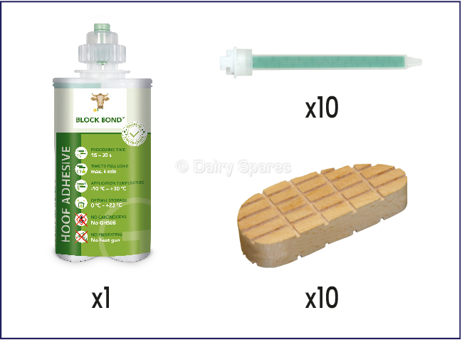 Block Bond Wooden Hoof Block Kit (10Pk) – BBG0002 BBG0002