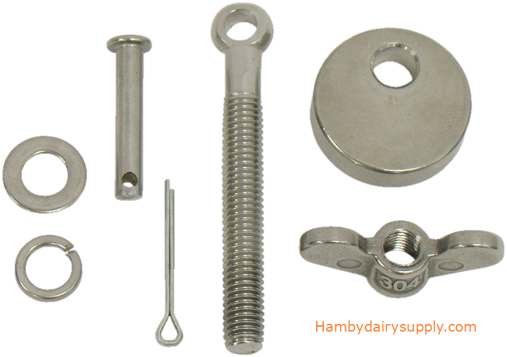 Bolt with Loop for NuPulse P41015NP Vacuum Tank
