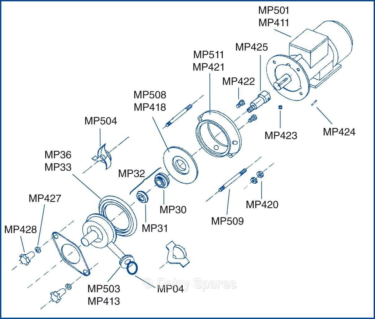 Grub Screw for Packo Milk Pump MP423