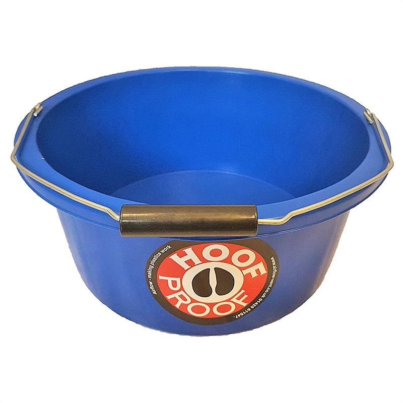 Hoof Proof Shallow Feed Bucket – 15 LT – Various Colours