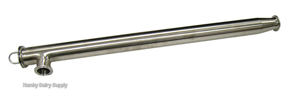 24 inch SS Milk Filter Frame for small pipeline systems 2.25 x 24 4999-1070-300