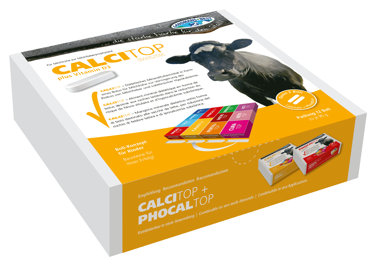 Landmans Best Calcitop Calcium Bolus E238