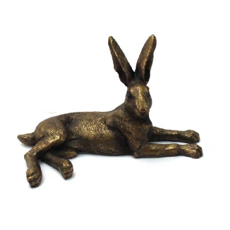 Bronze Lying Hare