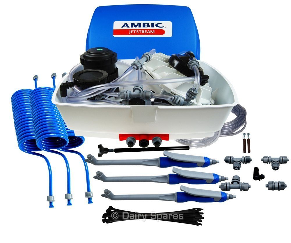 Ambic JetStream™ Teat Spray c/w AT502 Guns and Viton Seals for Use With Chlorine Dioxide – AJ150V AJ150V