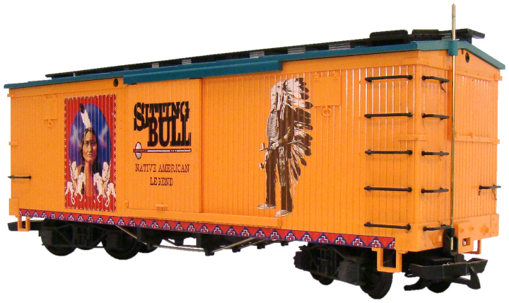 Sitting Bull Wild West LGB Box car 44673 - G scale LGB 44673