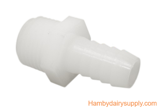 Nylon Hose Adapter Fitting 1/2 barb x 1/2 NPT D.1090-002