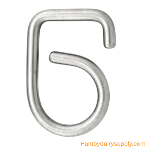 SS Clip for 5/8 milk hose + pulsation hose 7750-0112-618