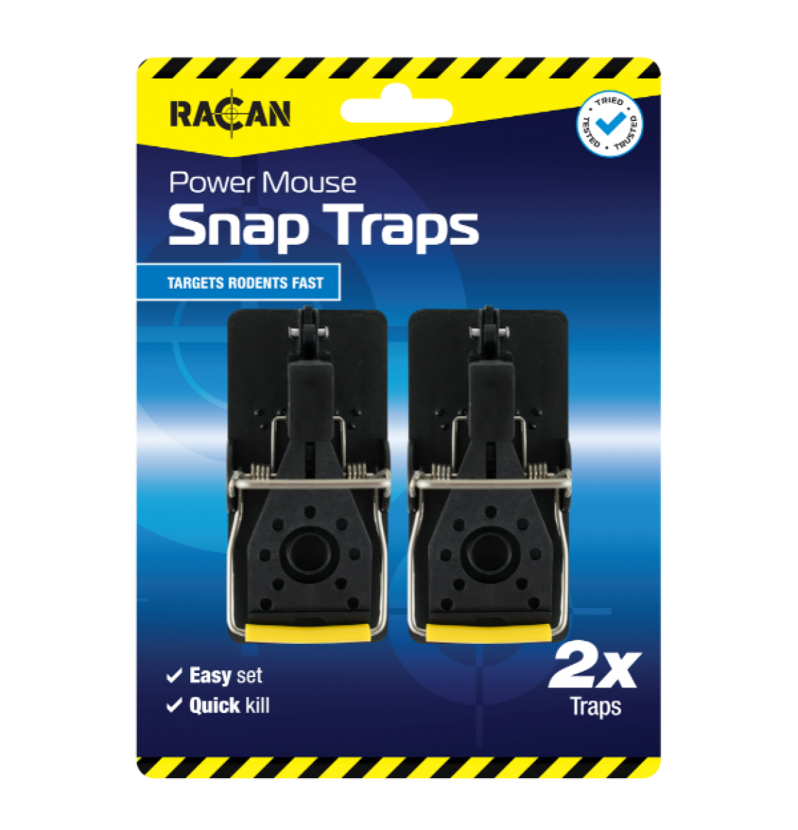 Racan Plastic Mouse Snap Traps (Twin Pack) RACO1093
