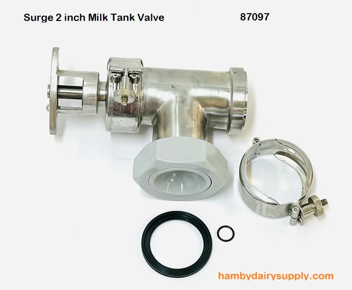 Rebuilt Surge® 2 inch Milk Tank valve with 2 inch outlet 4999-1000-058