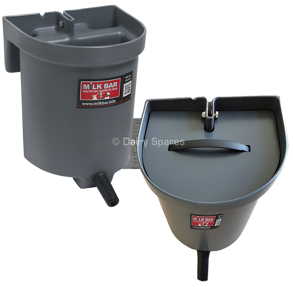 Milk Bar™ 1 Calf Feeder c/w Hooks to fit 25mm Rail and Lid – MB20 MB20