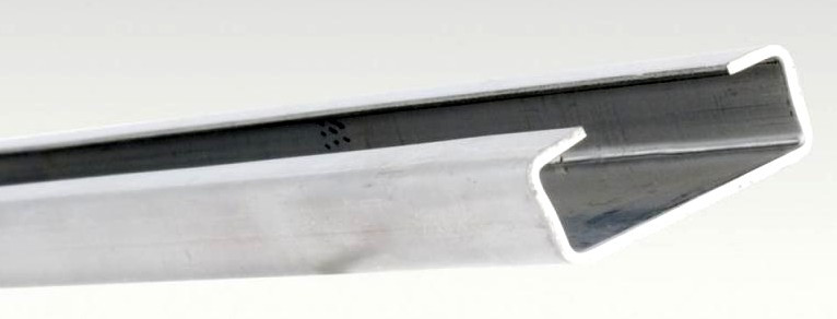 MOUNTING RAIL - SS MILK LINE 1.5 x 16 inch 4999-1060-116