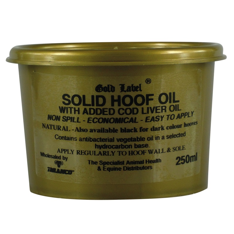 Gold Label Solid Hoof Oil Natural GLD0110