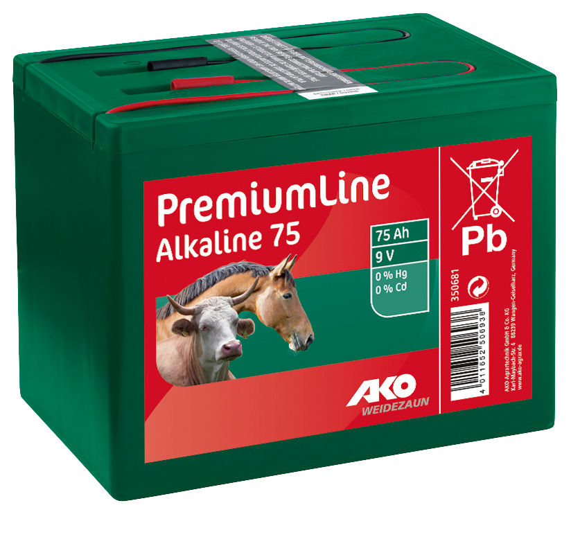 AKO Alkaline Trockenbatterie 9 Volt 75 Ah AKO350681