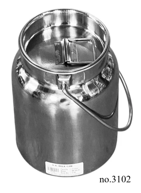 Stainless Steel Milk Storage Can 2 quart - 1/2 gallon