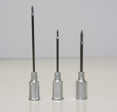 Sale! Aluminum hub 18 Gauge x 3/4 inch needles (box of 100)