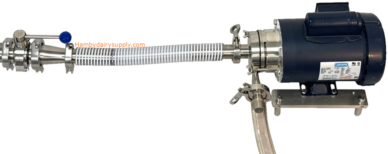 Transfer Pump with 3A fittings for Milk Plan Tanks 2 inch clamp