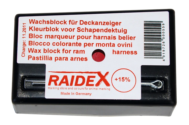 RED RAM CRAYON / EWE MARKER BLOCK by RAIDEX