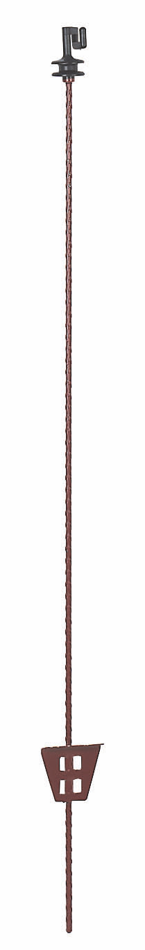 Federstahlpfahl rund 105cm mit Kopfisolator (10 Stück)