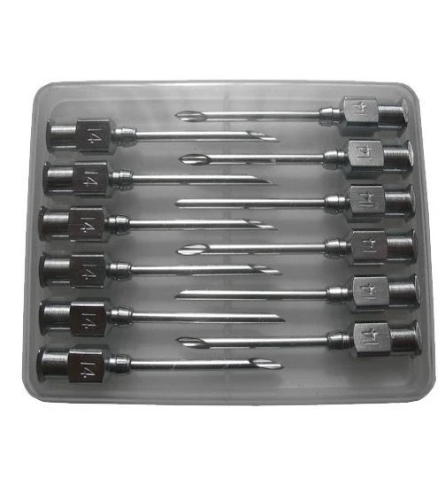 14 Gauge x 1 1/4 inch SS needles (package of 12) Re-usable
