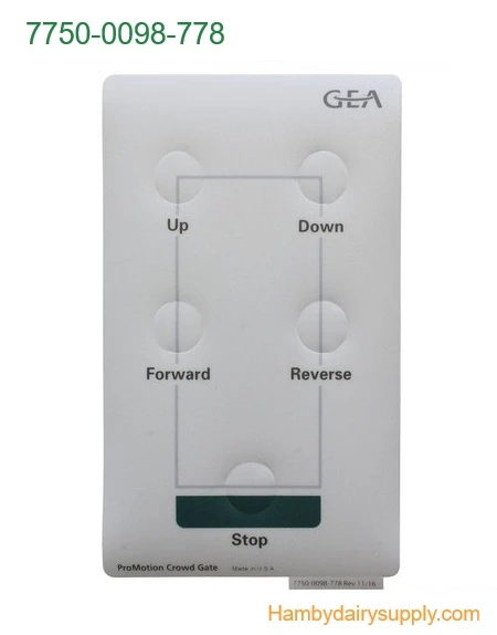 Front Cover for GEA Crowd Gate Control 5184-0108-000