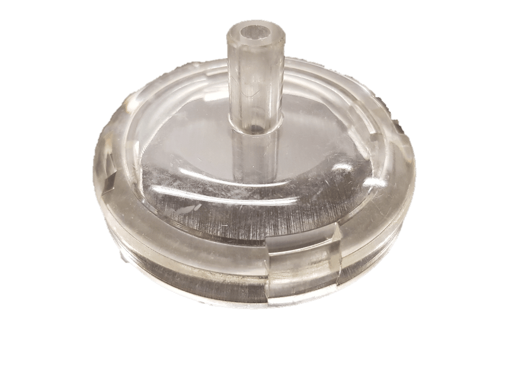 Compatible lid for milk flow indicator