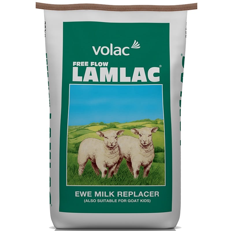Volac lamlac freeflow – ewe/kid milk replacement powder (20kg)