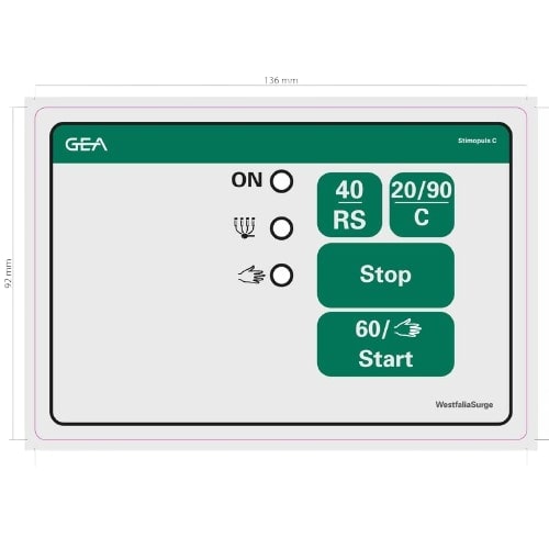 GEA/Westfalia Tastaturfolie Stimopuls C | 0024-5533-000 GEA0024-5533-000