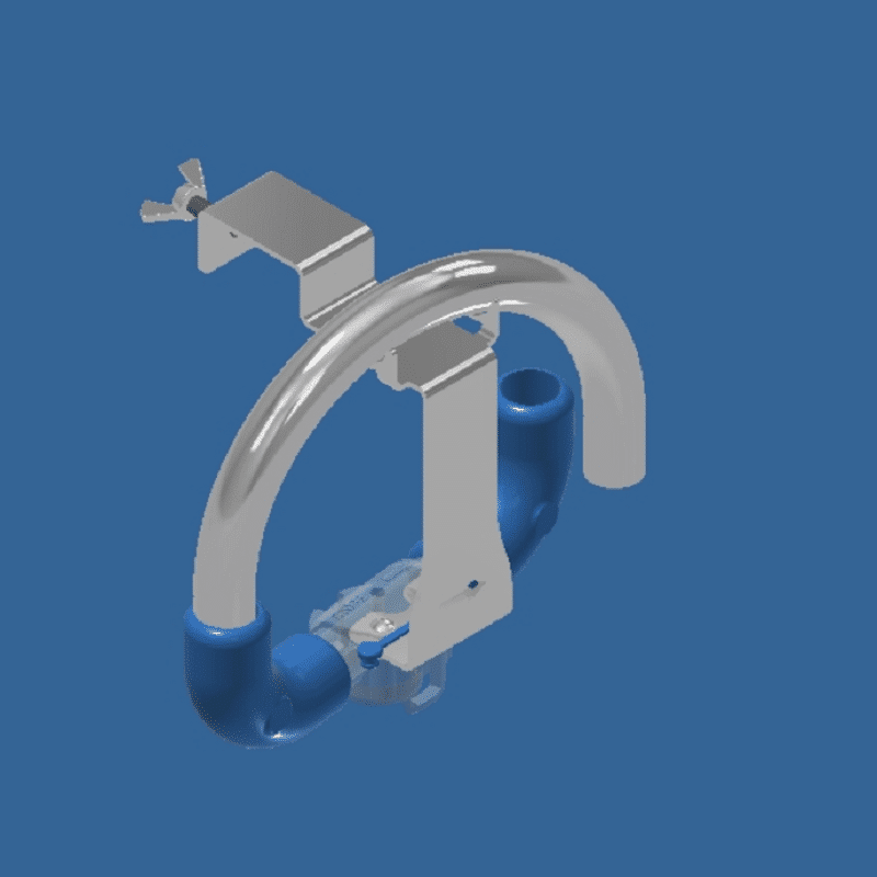 Dairymaster milk flow indicator sampler bracket assembly