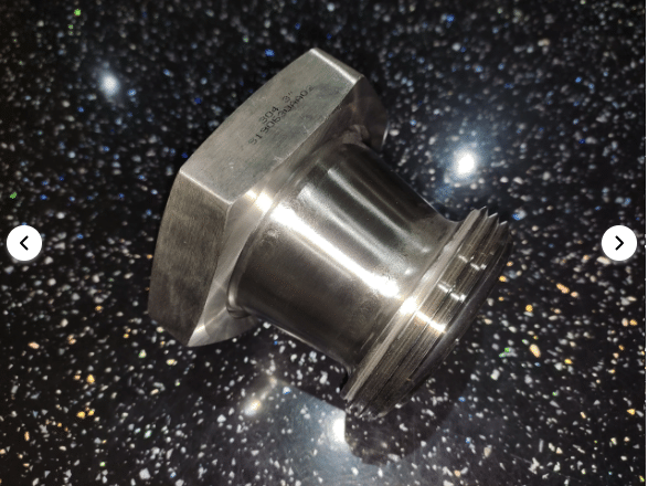 3 RJT Female to 2.5 RJT Male Stainless Steel (Concentric Reducer) SSF17