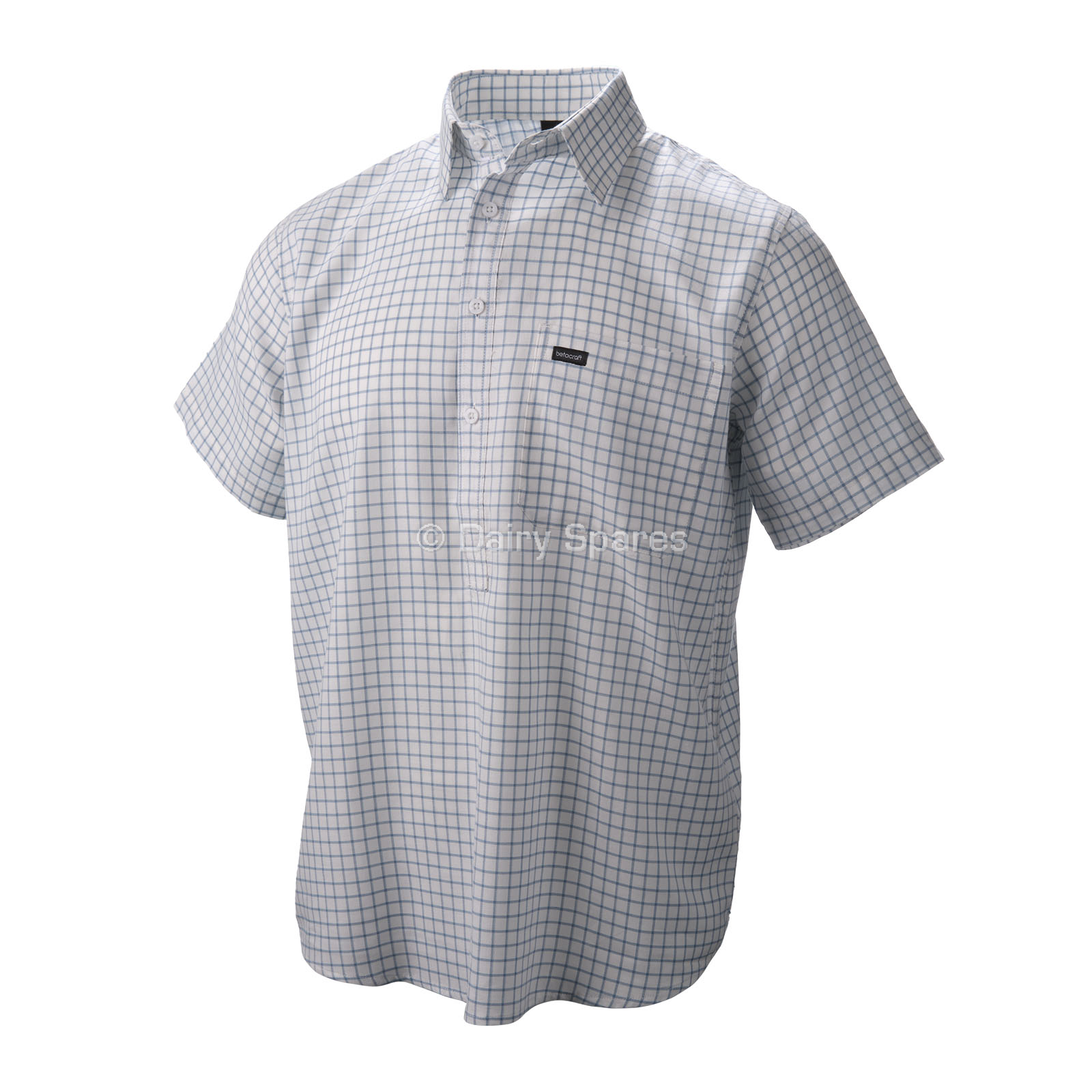 Betacraft Horizon Short-Sleeved Shirt Cream/Cool Blue – BCS11H BCS11H