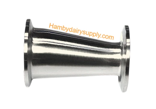 1.5 x 1.0 inch SS Eccentric Reducer Clamp fitting T304 4999-1000-180