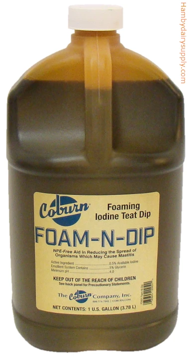 Foaming Teat Dip 1 gallon .5% iodine - UPS GROUND SHIPPING ONLY 7751-0040-487