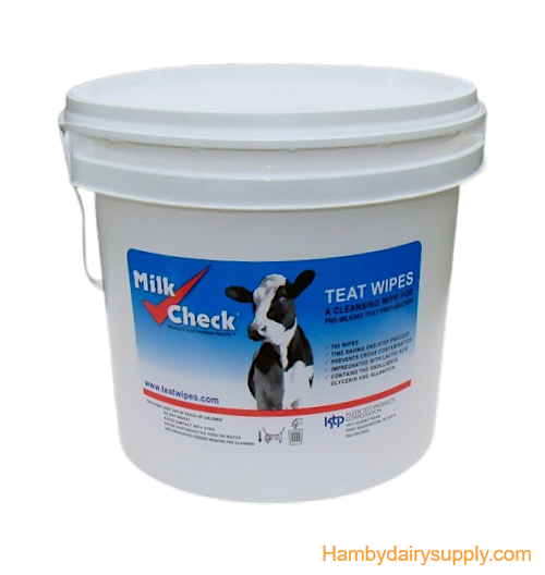 Milk Check Teat Wipes - Pail of 700 - Limit 2*