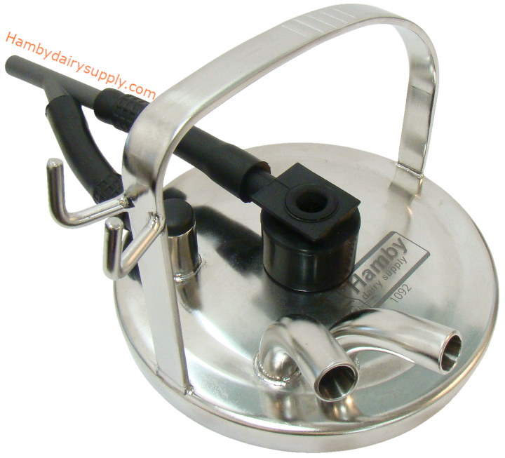 Replacement Stainless Steel lid for Hamby 2 goat or sheep bucket milkers 7021-2627-020