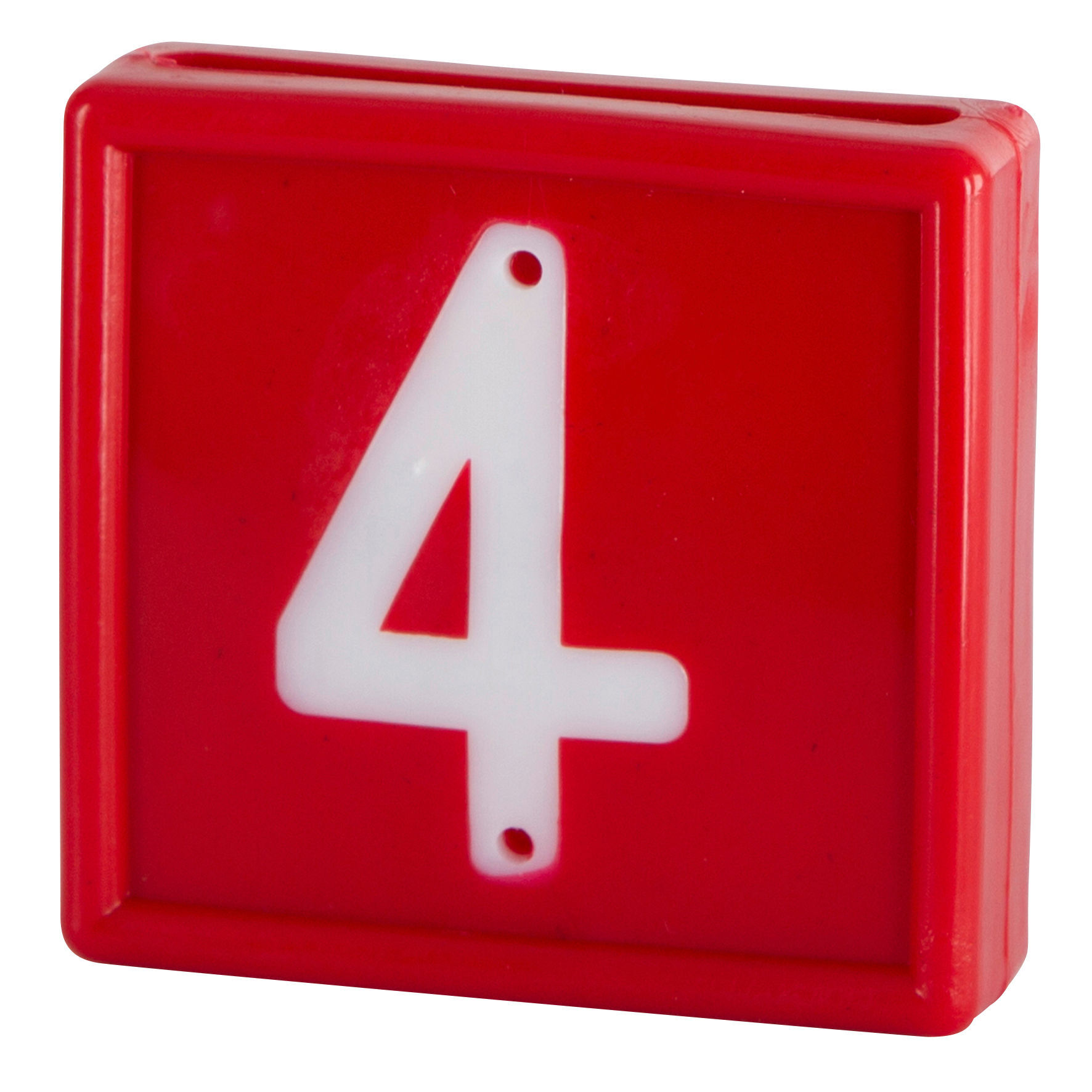 Nummernblock für Halsmarkierungsband, rot | 10er Pack