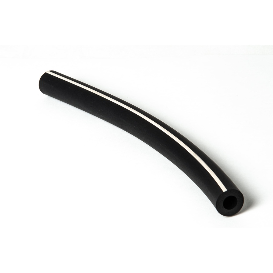 Short Rubber Pulsation Tube 8mm x 178mm x 8mm White Stripe
