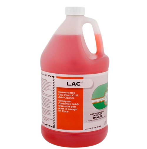 LAC® Low-Foam C.I.P. Acid Cleaner - Case of 4 x 1 gallon 7751-0040-350